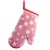 Import Pink cotton microwave oven mitts kitchen heat resistant pot holder non-slip baking gloves from China