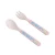 Import plant product biodegradable bamboo fiber childrens tableware set from China
