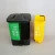 Import Plastic 2 compartment dustbin recycling waste bin 20 litre from China