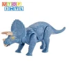 plastic animal playing set dinosaur wind up toy for children