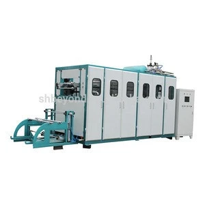 Plastic disposable water cup thermoforming machine