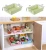Import Plastic Large Rectangular Hollow Drain Vegetable and Fruit Storage Basket Books Can Store Basket from China