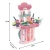 Plastic Pretend Play Cooking Child Kids Happy Kitchen Cabinet Sets Toys For Girls