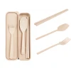 Plastic Spoon Fork Chopsticks Wheat Straw Reusable Camping Biodegradable Plastic Cutlery