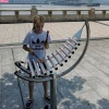 Pllayground outdoor kids aluminium alloy percussion instrument  C3-D5  pipe music toy