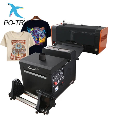 PO-TRY Good Quality 30cm DTF Printing Machine High Precision XP600 I3200 Heat Transfer Printer