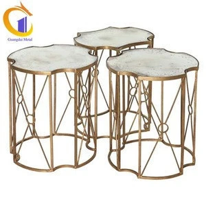 Polishing Custom Coffee Table Frame Stainless Steel Metal End Table Base Furniture Leg.