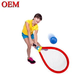 Pop Badminton Plastic Rocket Table Tennis For Kid OEM Toy