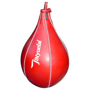 Popular boxing fitness speed ball red color PVC inflatable boxing punching ball