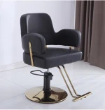 Popular Style Moderate  Price Golden Dedicated Rotary Lifting Beauty Salon Cosmetology Hair Styling Salon Chair Barber Chair