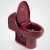 Import porcelain deep red color one body floor mounted toilet bowl from China