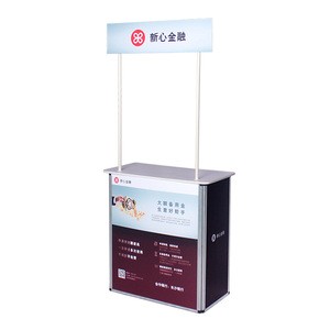 Portable Advertising aluminum Promotion Table Exhibition Promotion Counter
