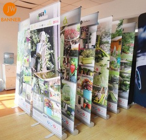 Portable Aluminum Indoor Advertising 80x200cm Retractable Roll Up Display Banner Stand