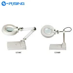 Rolling Adjustable MAGNIFYING LAMP BEAUTY Standing Mag Light SALON FACIAL  Wheels