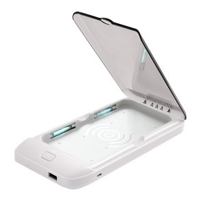 Portable UV Sterilizer Box Mobile Phone Sanitizer Case with  wireless charger funtion
