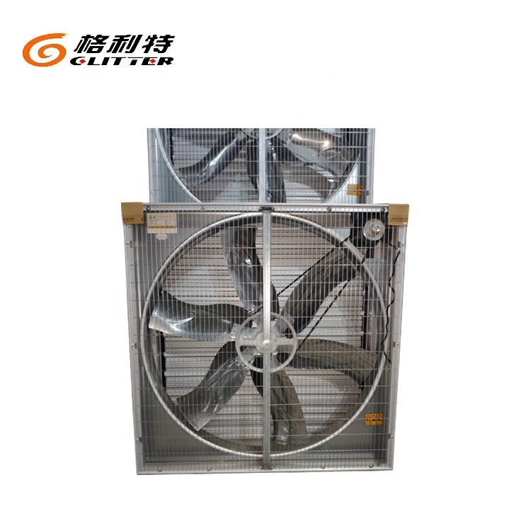 Poultry house 380v 3 phase exhaust fan SS propeller wall-mounted push-pull type used in animal husbandry/greenhouse/industry