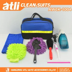Practical car care kit of clean with 6pcs
