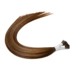 Prebonddropshipping Low Moq Indian Super Double Drawn Virgin Remy Hair Brazilian Itip Hair Stick I Tip Human Hair Extension