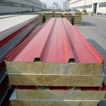 Prefabricated house Material EPS/PU/Rockwool/Fiber Glasswool with stainless steel Sandwich Panel