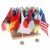 Import Preschool montessori material toys Geography wood toy Flag of the world for kids from China