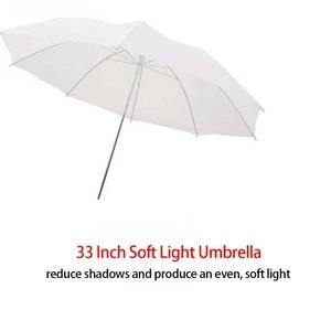 Pro 33"/83cm Studio Umbrella Black & White Rubber Cloth Stainless Steel Photography Reflective Umbrella Photo Studio Accessories