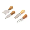 Professional 4PCS Stainless Steel Cheese Tool Slicer Cheese Knife Knives Set Cutter With Wooden handle