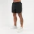 Import Professional Custom Logo 2 In 1 Lined Athletic Sports Shorts Mesh Fitness Jogger Mens Running Shorts With Pocket from China