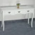 Import Professional office wooden 3 drawer table white paint firm table furniture from China