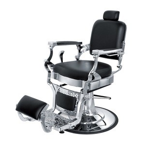 Professional vintage barber chair specific use with footrest beauty salon retro furniture for sale