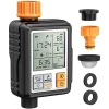 Programmable Water Timer,3" Large Screen/IP65 Waterproof/Auto&Manual Mode/Rain Delay/Faucet Digital Watering Timer