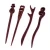 Import promotional sandalwood hair sticks eco-friendly coiled hair ebony wooden hairpin Ethnic women from China