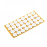 Protecting Floors Round White Furniture Protector Pad