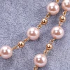 provide oem odm services pink pearl necklaces custom beaded necklace chain jewelry for parties and weddings