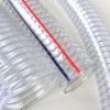 PVC transparent steel wire hose with inner diameter of 20-64mm is used for industrial dust conveying