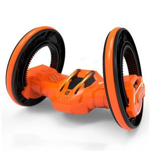Radio Control Toy Two Rounds Double Side Roll RC Stunt Car with Mechanical Friction