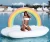 Import Rainbow cloud pool inflatable toy pool float manufacturer water game toy from China
