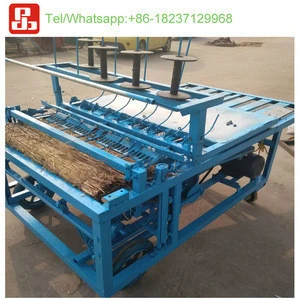 reed rice bamboo straw mat weaving braiding machine/mattress sewing knitter machine