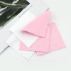 REPT microfiber cloth diamond jewelry cleaning cloth white polishing cloth with debossed logo