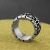 Import Retro ancient goth rock casting embossing jewelry titanium 316l stainless steel cross unisex ring from China