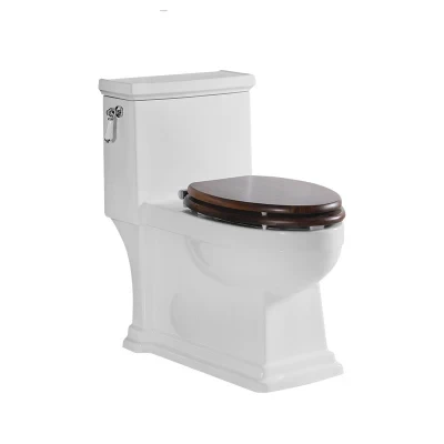 Retro Toilet Mute Luxury Sanitary Ware Smart Toilet Solid Wood Handle