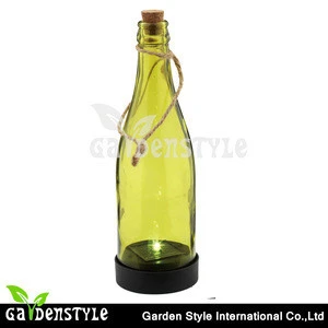 RGB Glass Wine Bottle Landscape Lights Perfect Decor led solar hanging lamp
