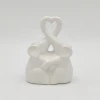 Romantic Gift Crafts Double Elephant Heart Figurine