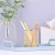 Import Rose gold desk pencil holder metal wire pen holder for school from China
