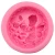 Import Round Angel Soap Molds Silicone Rose Carving   Nonstick Candle Rose Soap Making  Aromatherapy Molds from China