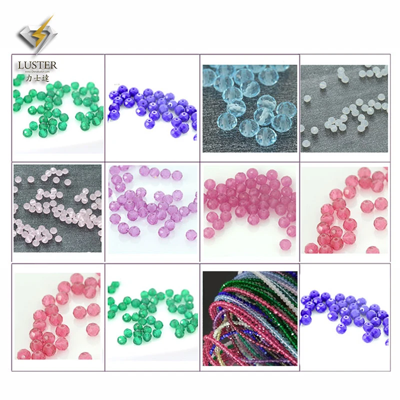Round Crystal Glass Bead Factory Wholesale 2mm~10mm for DIY Pendant, Bracelet, Curtain Fitting Beads for Jewelry