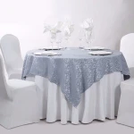 Round White Polyester Cotton Banquet Wedding  Linen Hotel Table Cloth Tablecloth For Hotels