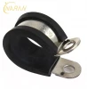 Rubber Lined R Type Cushioned Clips Fixing Hose Clamp cable clamps rubber lined clip