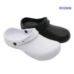 Rubber sole White Garden Shoes Men Work Shoes Anti-Skid Rubber Clogs,Injection EVA Clogs Shoes