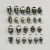 Import S940 Wholesale stainless steel skull beads for bracelet jewelry making, metal skull head beads from China