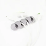 Salable 4-hole desktop data cable fixing clamp/Applicable to multiple lines cable clips cord management organizer